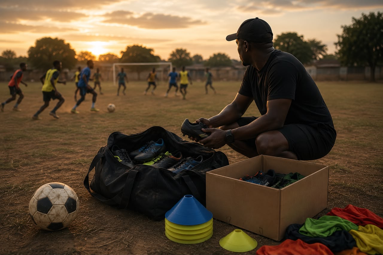 Young football players